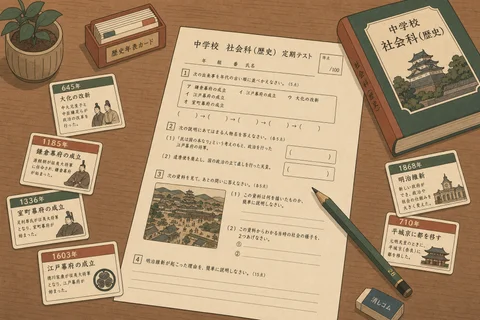 中学社会の小テスト・4択問題をAIで作る｜歴史・公民・地理の教科別プロンプト集
